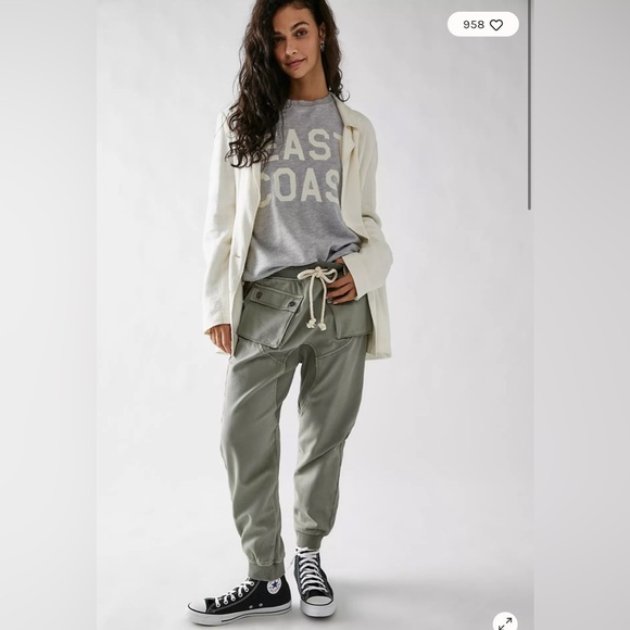 OneTeaspoon Cargo Cadet Pants in green size Small - Picture 2 of 12